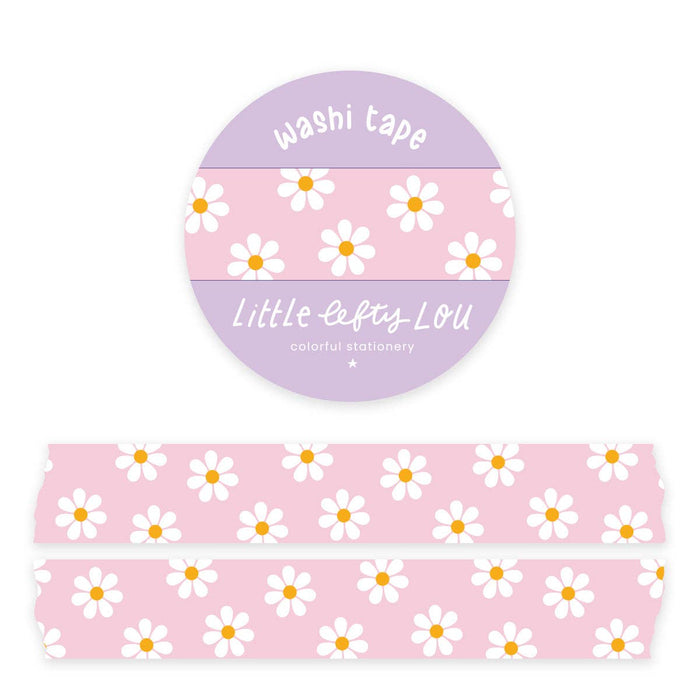 Little Lefty Lou Pink Daisies Washi Tape