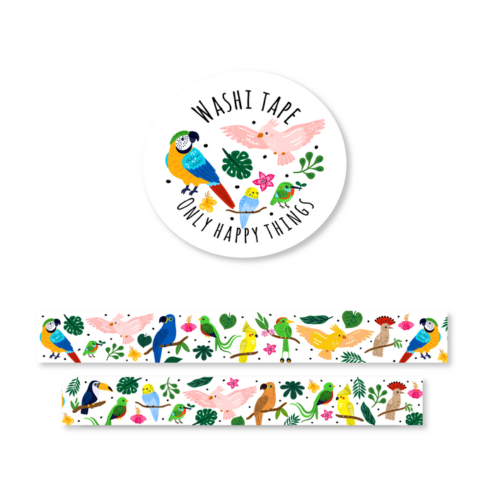 Tropical Birds Washi Tape