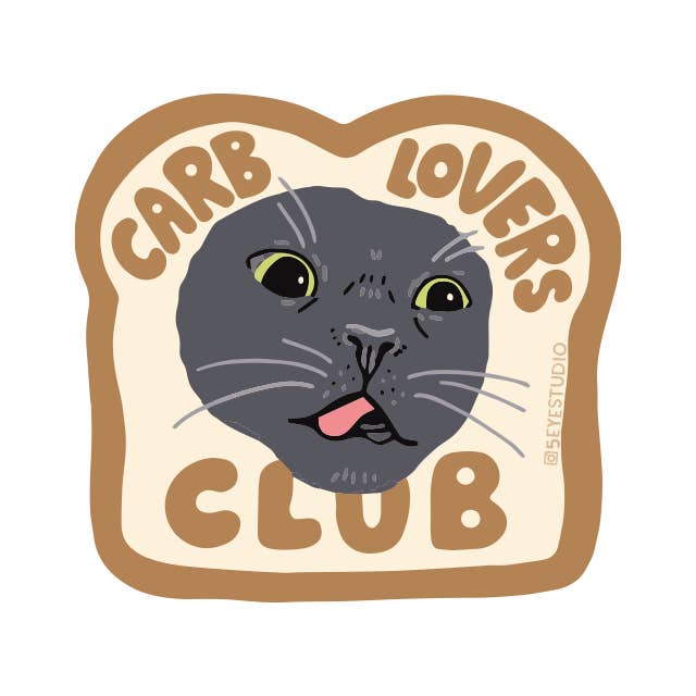 Carb Lovers Club Glossy Vinyl Sticker