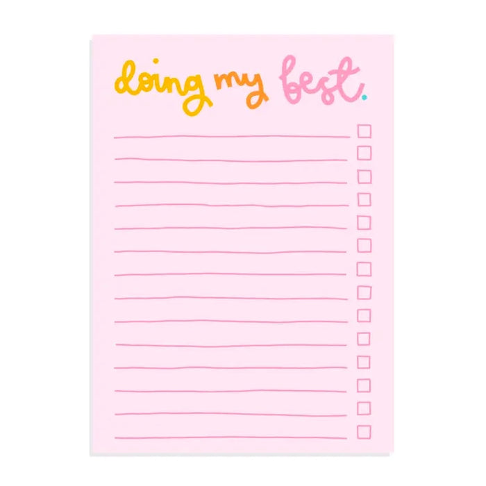 A6 Notepad - Doing My Best