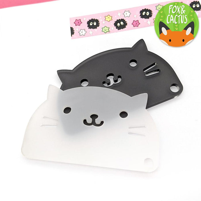 Fox & Cactus Frosted Cat Washi Tape Cutter