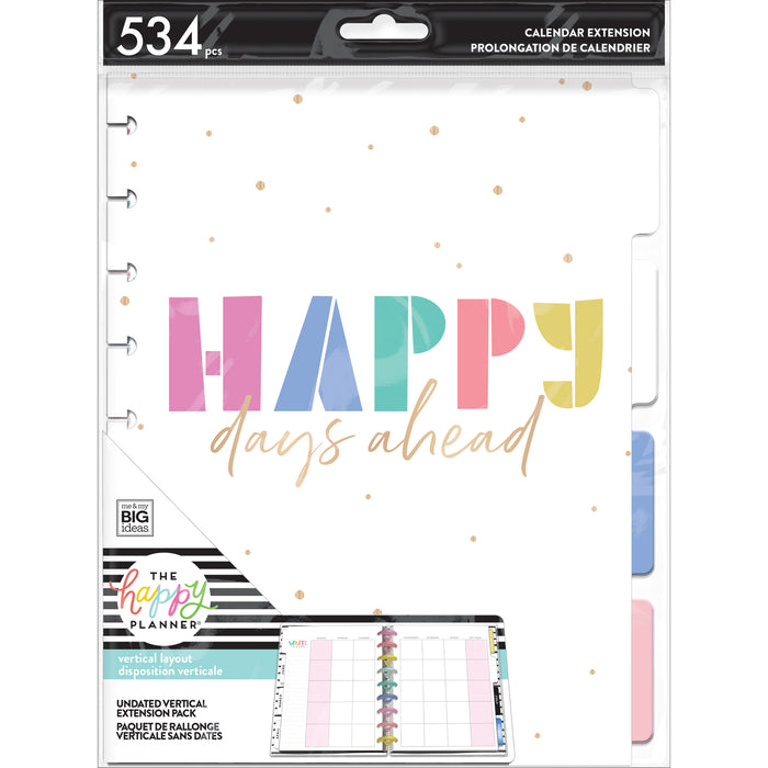 The Happy Planner 'Happy Days' CLASSIC VERTICAL Extension Pack - 6 Months