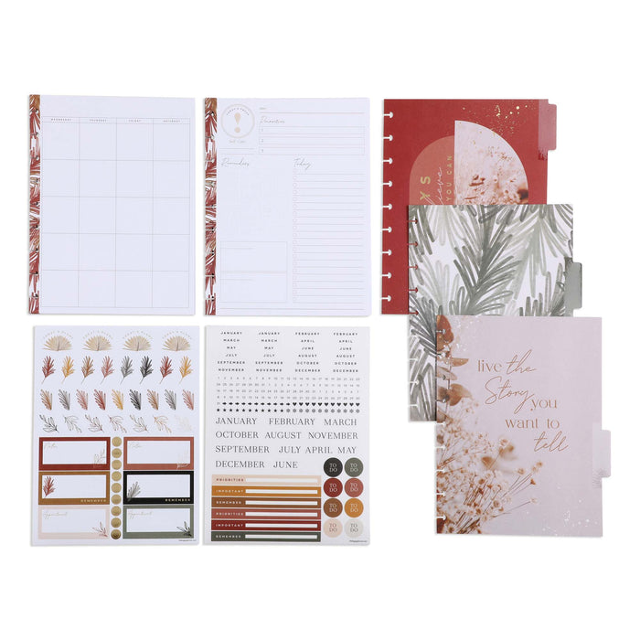 LAST STOCK! The Happy Planner 'Dried Florals' CLASSIC DAILY Extension Pack - 3 Months