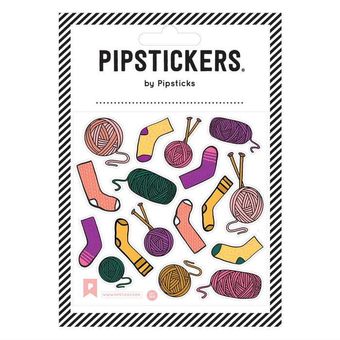 Fuzzy Knit Socks Stickers by Pipsticks