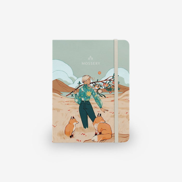 Mossery A5 Refillable Twinbook - Half-Year Undated Planner + Notebook - Autumn Foxes