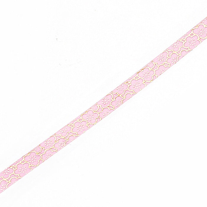 BGM 5mm Gold Foil Skinny Washi Tape - Sakura