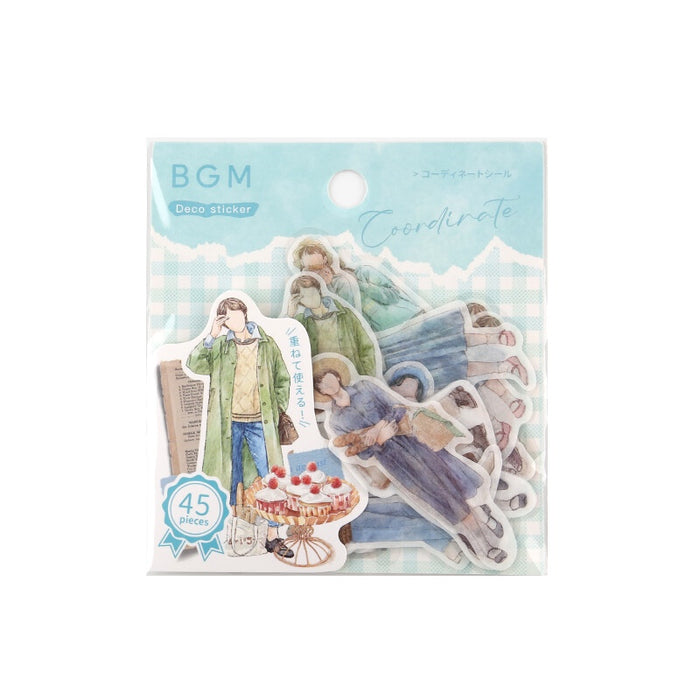 BGM 'Coordinate' Series Watercolour Figures Stickers - Bakery