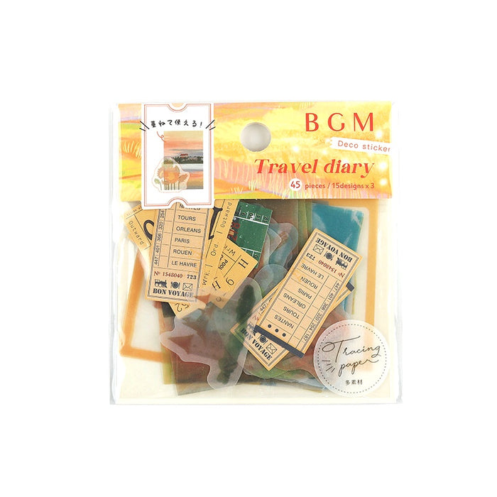 BGM Travel Diary Deco Stickers - Countryside