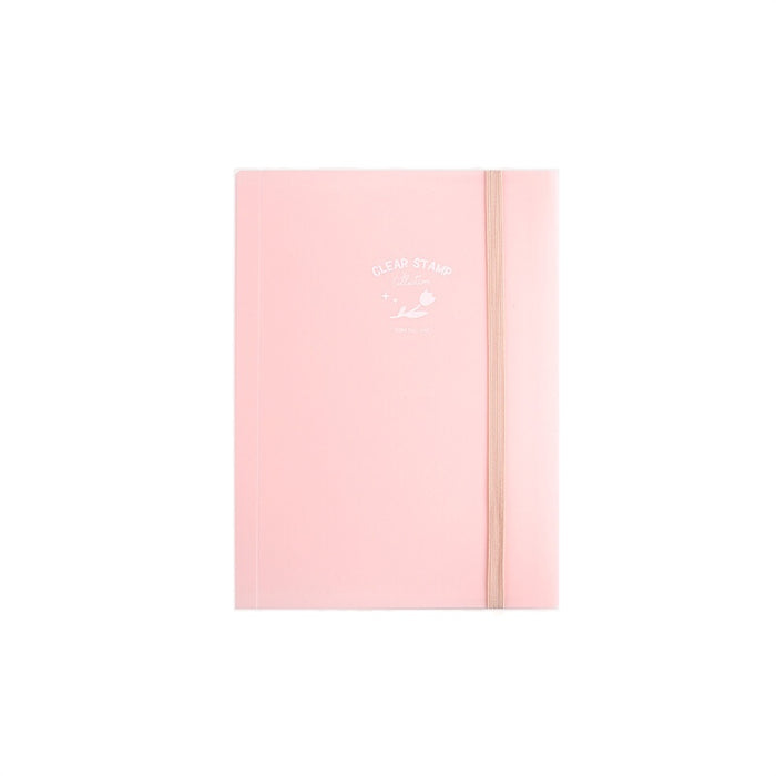 BGM Clear Stamp Storage Folder - Pink Flower
