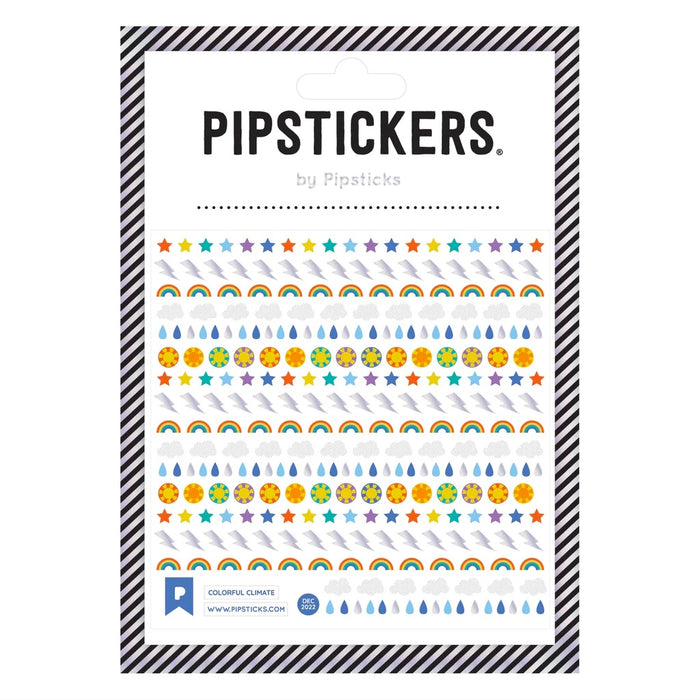 LAST STOCK! Colourful Climate Stickers by Pipsticks