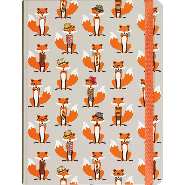 Dapper Foxes Mid-Size Lined Journal