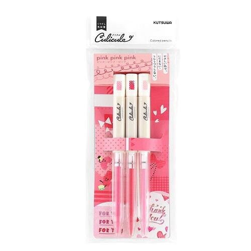 Kutsuwa Culicule Coloured Pencil Set - Pink Pink Pink
