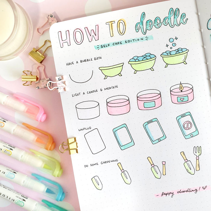 Zebra Mildliner Brush Pens Colour Pack Fluorescence