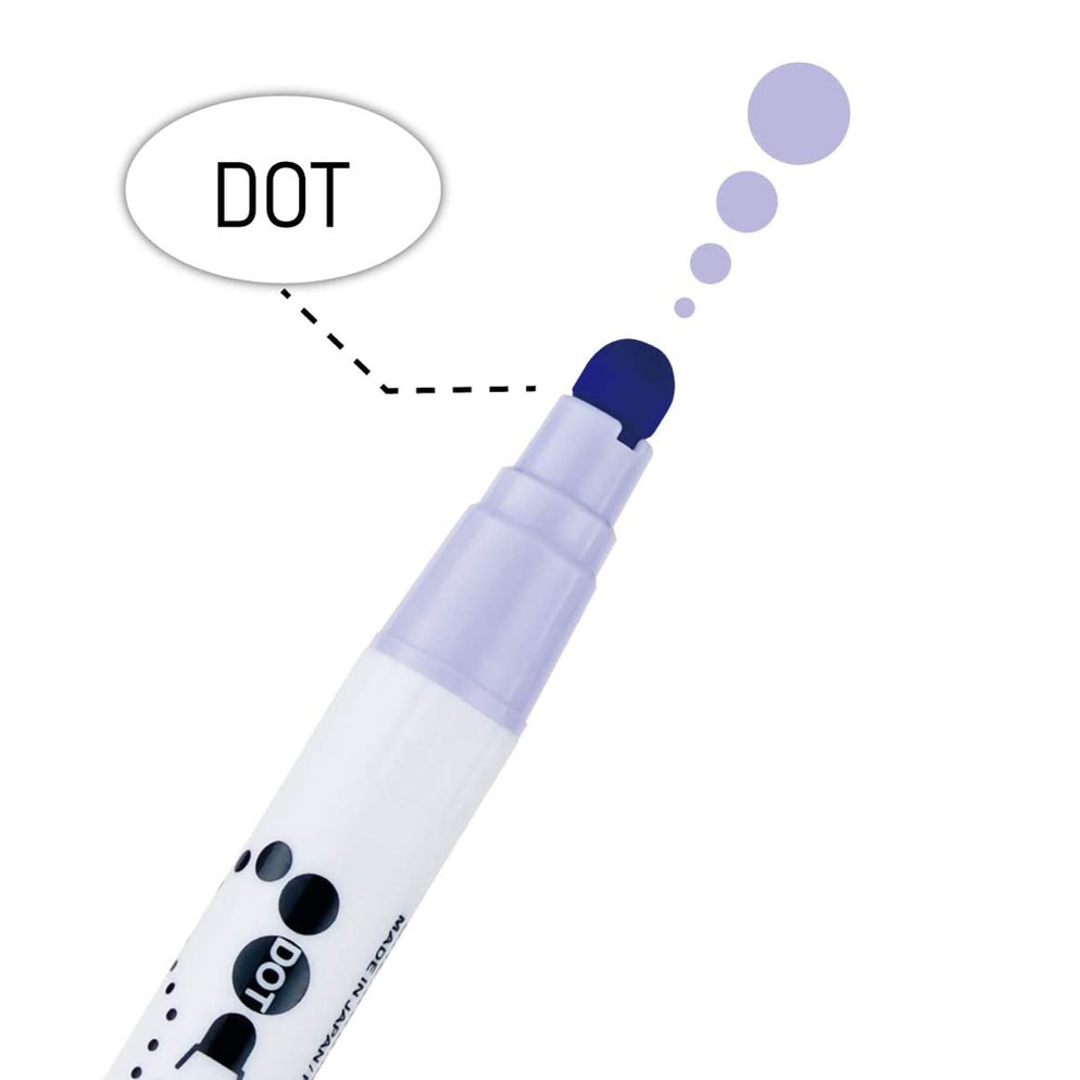 Kuretake Zig Clean Color Dot Marker 6 Pack Mild Smoky Colours