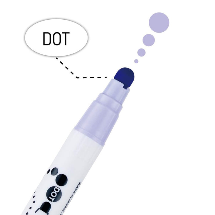 Kuretake Zig Clean Color Dot Marker 6 Pack - Highlight Colours