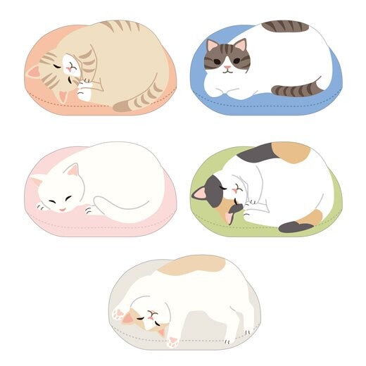 Animal Die-Cut Memo Pad - Relaxed Cat