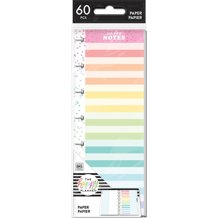 The Happy Planner 'Colour Stripe' MINI HALF-SHEET Filler Paper