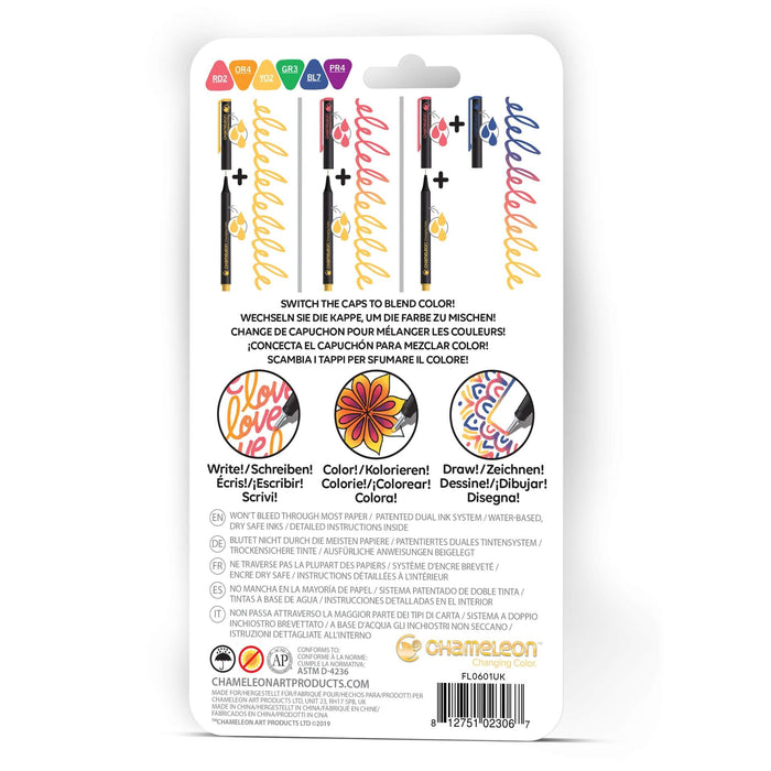 Chameleon Fineliners 6PK - Primary Colours