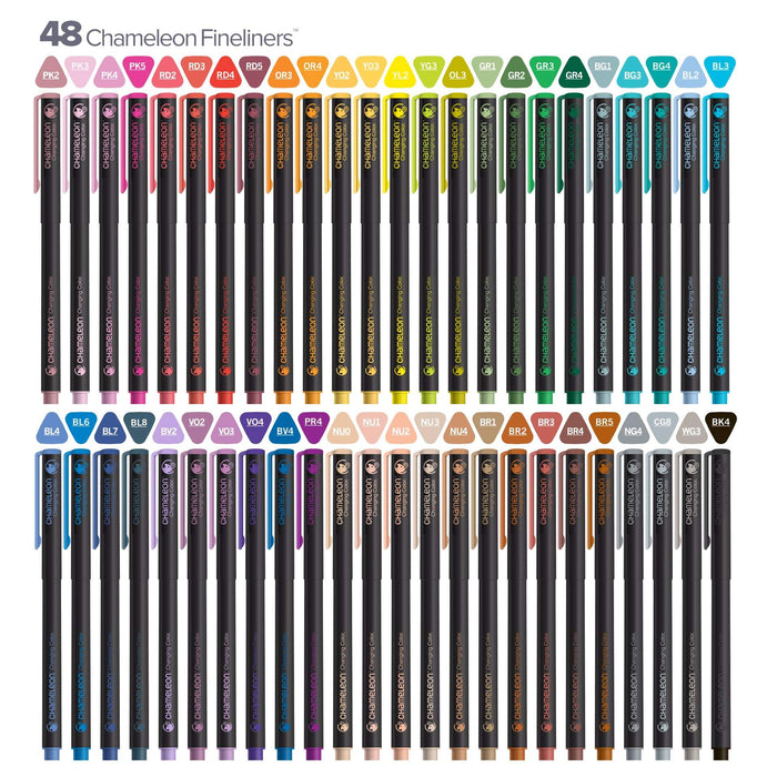 Chameleon Fineliners - 48 Colour Set