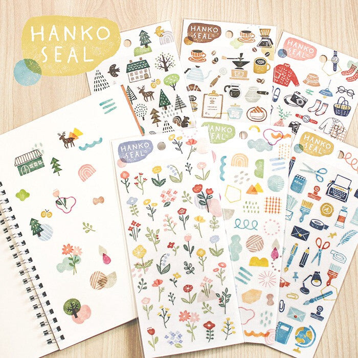 LAST STOCK! Mind Wave 'Hanko Seal' Stickers - Flowers