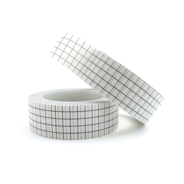 White Grid Washi Tape