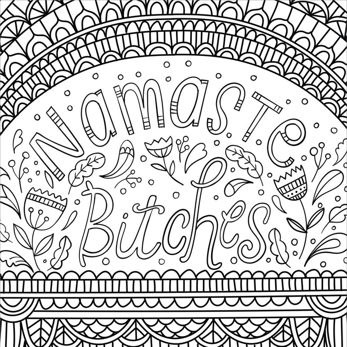 Inner F*cking Peace Artist's Colouring Book