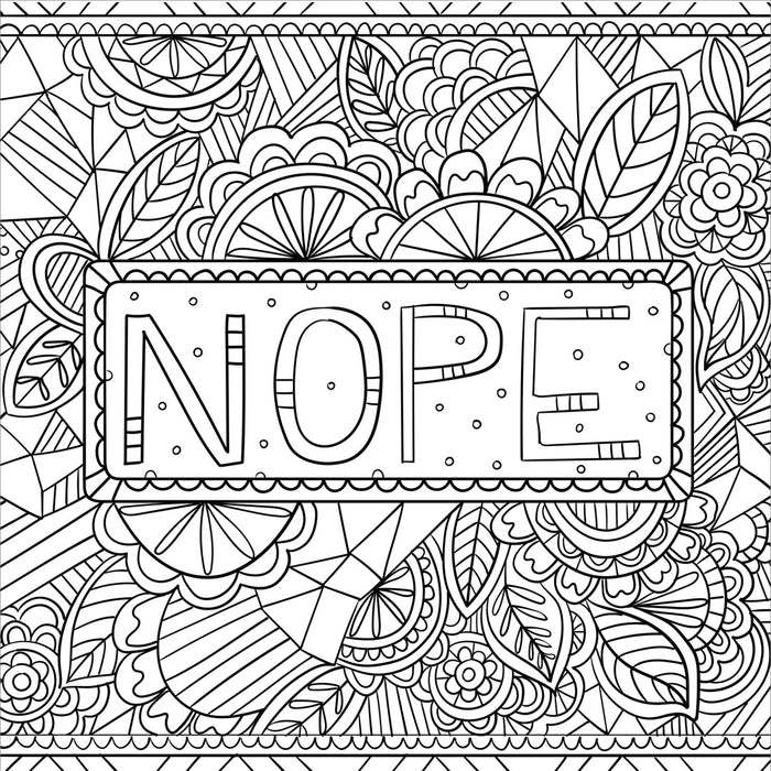 Inner F*cking Peace Artist's Colouring Book