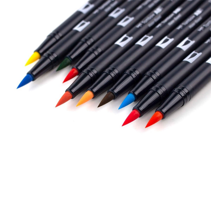 Tombow ABT Dual Brush Pen 10 Colour Set - Celebration