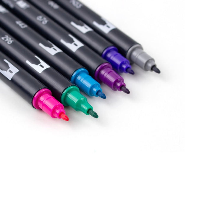 Tombow ABT Dual Brush Pen 6 Colour Set - Galaxy