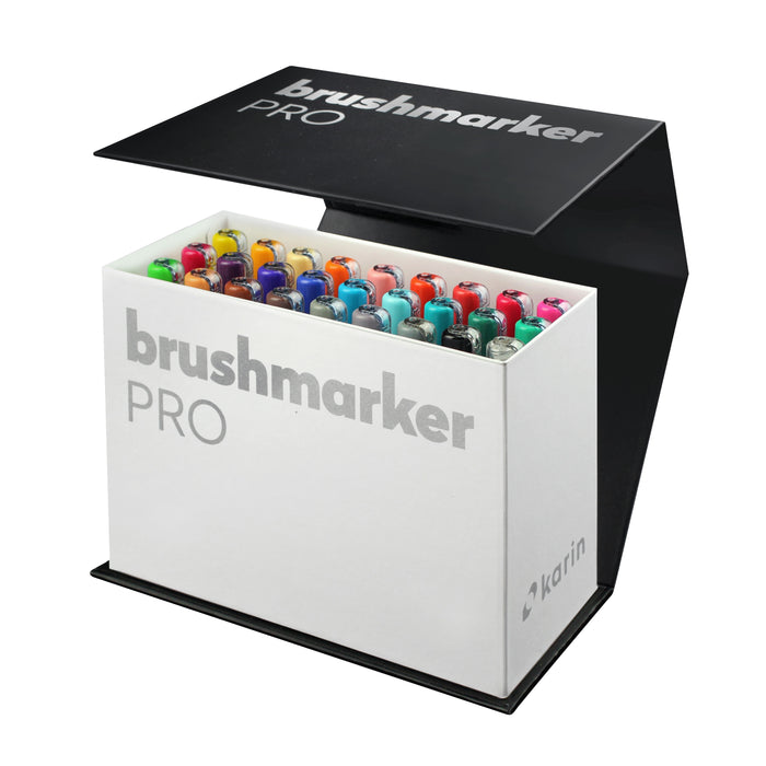 Brushmarker Pro Brush Pen Mini Box - 26 Colours + Blender