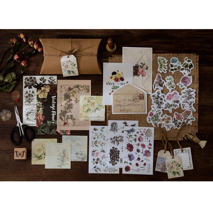 Vintage Style Collage Journaling Pack - Vintage Flower