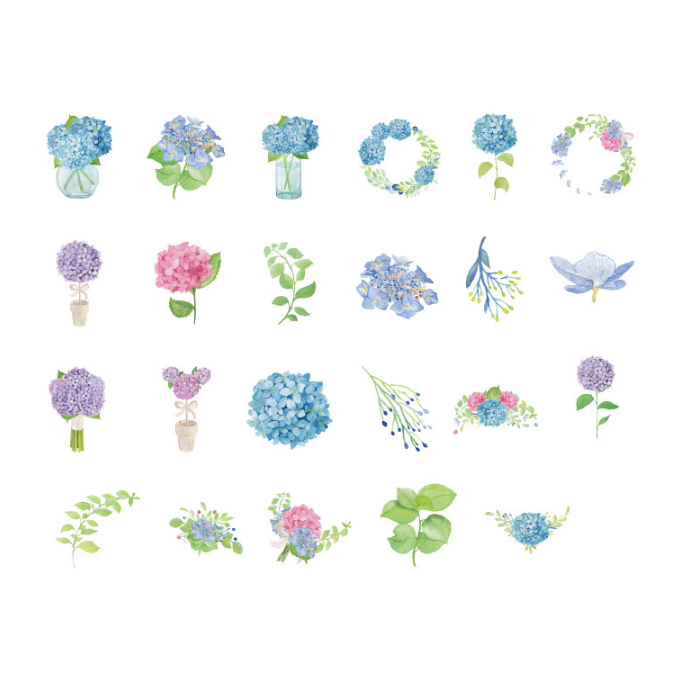 Summer Hydrangea Stickers