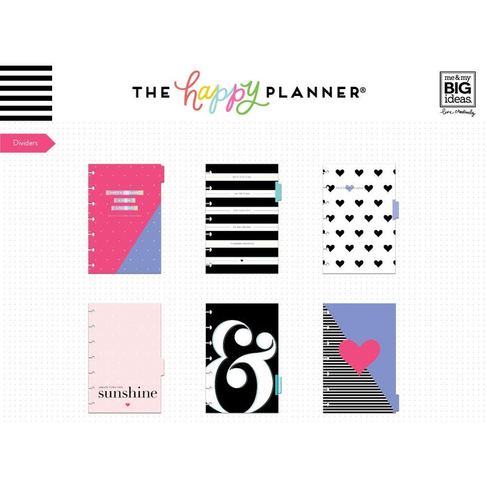 The Happy Planner MINI DASHBOARD Extension Pack - 6 Months