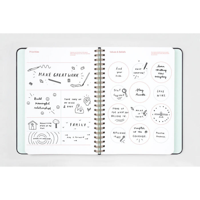 LAST STOCK! Mossery A5 Undated Refillable Planner - Winter Hares