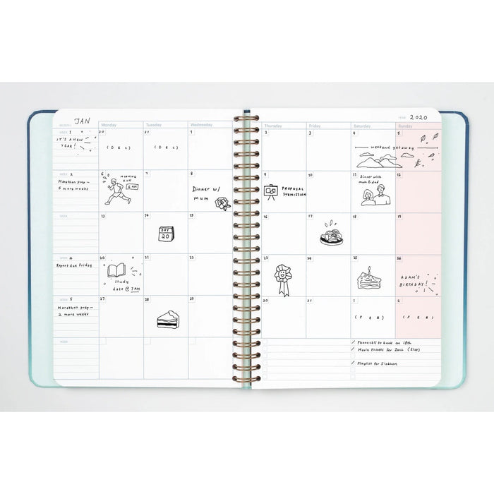 LAST STOCK! Mossery A5 Undated Refillable Planner - Traverse