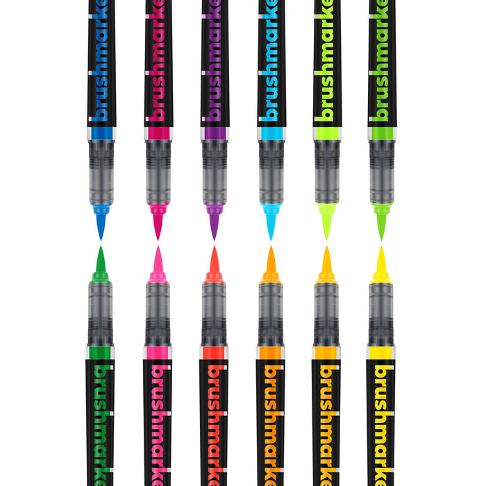 Brushmarker Pro Brush Pen Set - 12 Neon Colours