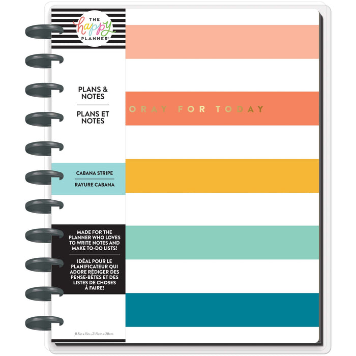 The Happy Planner 'Cabana Stripe' BIG Plans & Notes Journal