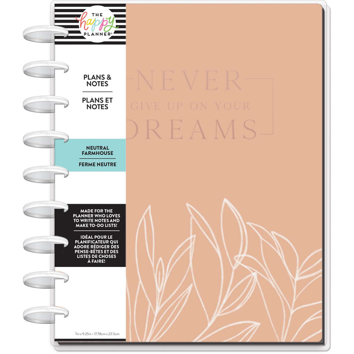 The Happy Planner 'Neutral Farmhouse' CLASSIC Plans & Notes Journal