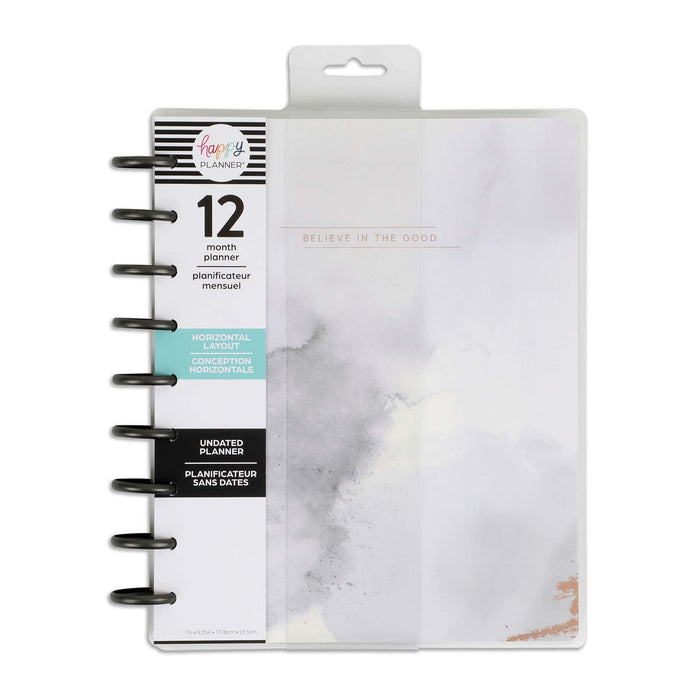 LAST STOCK! The Happy Planner Undated 'Soft Watercolour' CLASSIC HORIZONTAL Happy Planner - 12 Months