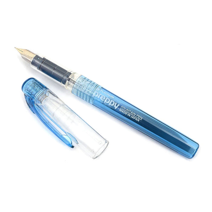 Platinum Preppy Fountain Pen - 02 Extra Fine Nib - Blue Black