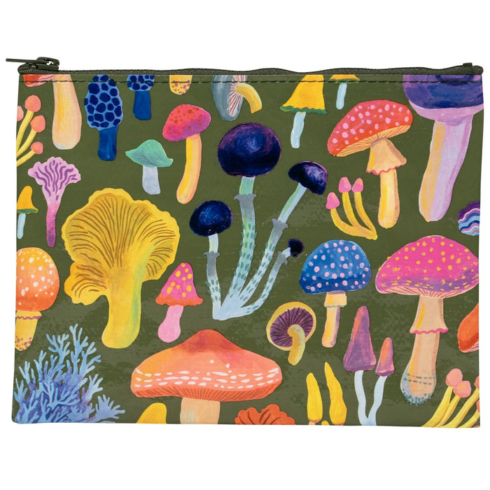 Blue Q Zipper Pouch - Mushrooms