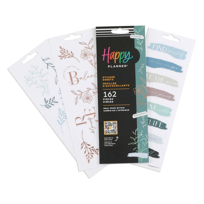 LAST STOCK! The Happy Planner 'Heal From Within' Sticker Book - 8 Sheets