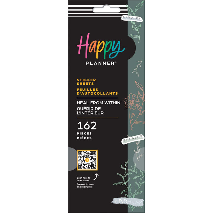 LAST STOCK! The Happy Planner 'Heal From Within' Sticker Book - 8 Sheets
