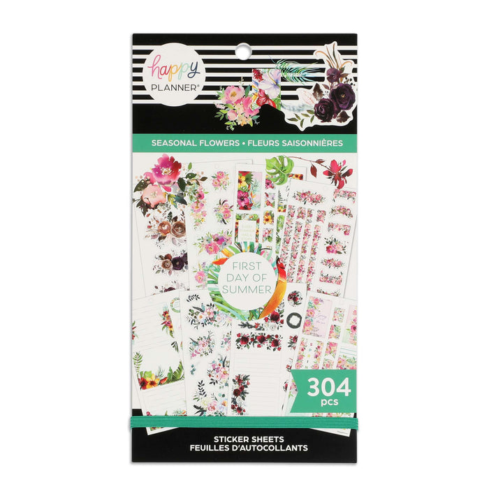 LAST STOCK! The Happy Planner CLASSIC Value Pack Stickers - Seasonal Flowers - 30 Sheets
