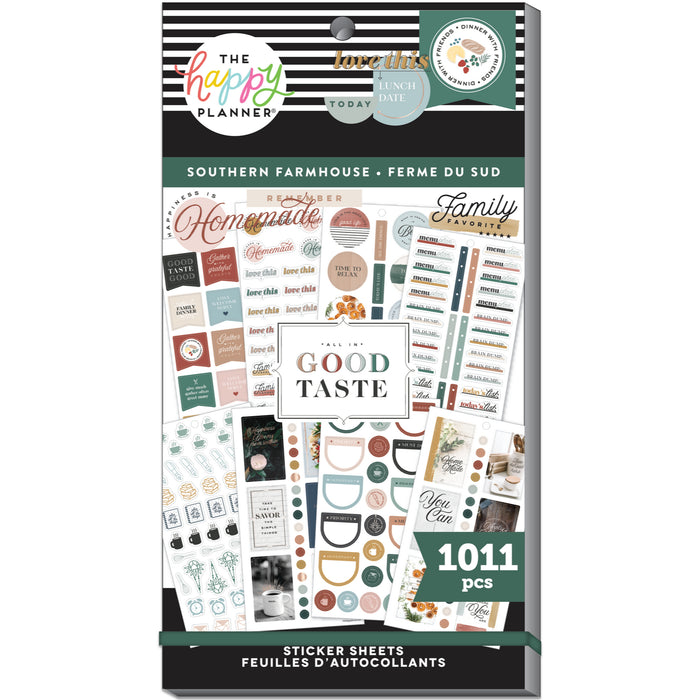LAST STOCK! The Happy Planner Value Pack Stickers - Southern Farmhouse - Classic