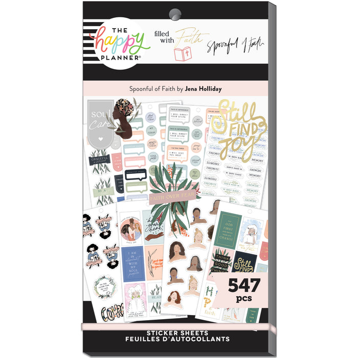The Happy Planner x Spoonful of Faith Value Pack Stickers - Filled with Faith - Classic