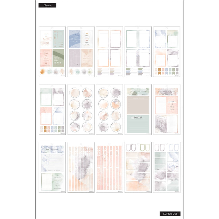 The Happy Planner Value Pack Stickers - Neutral Watercolours - Big