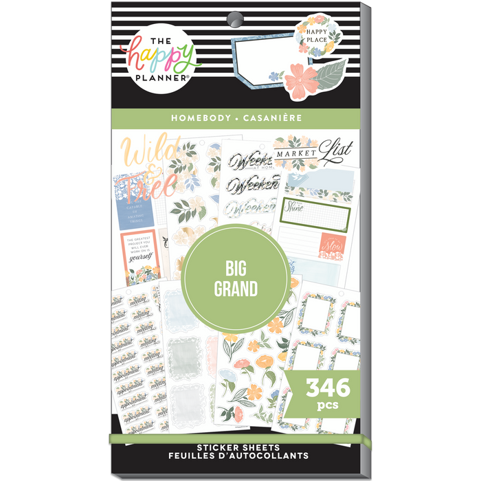 The Happy Planner Value Pack Stickers - Let's Stay Home - Big