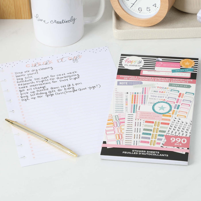 The Happy Planner Value Pack Stickers - Essentials Tracker & Checklist - Classic