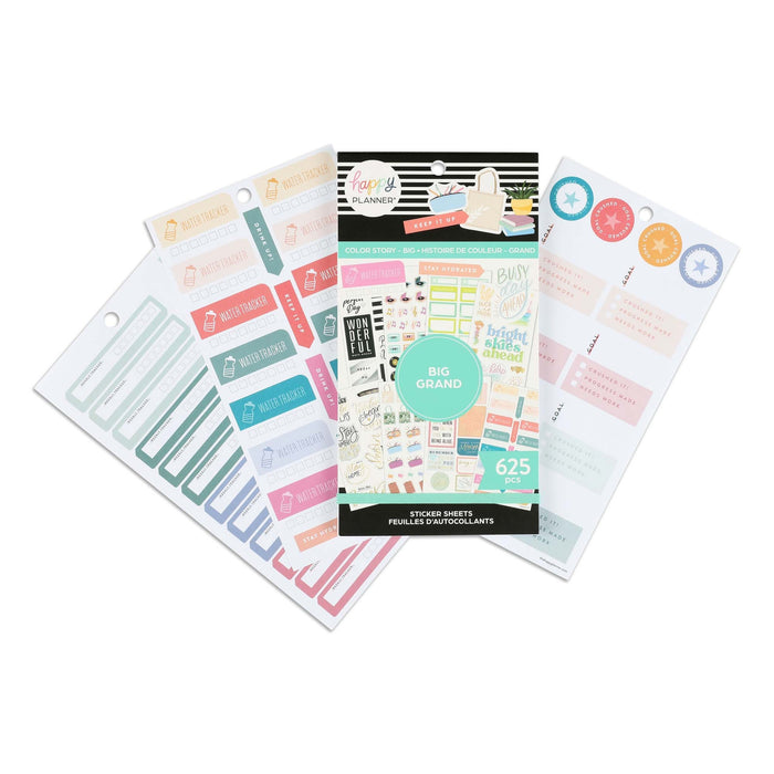 LAST STOCK! The Happy Planner Value Pack Stickers - Colour Story - Big